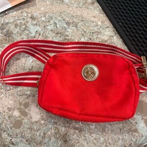 Lilly Pulitzer Red Crossbody Bag with Gold